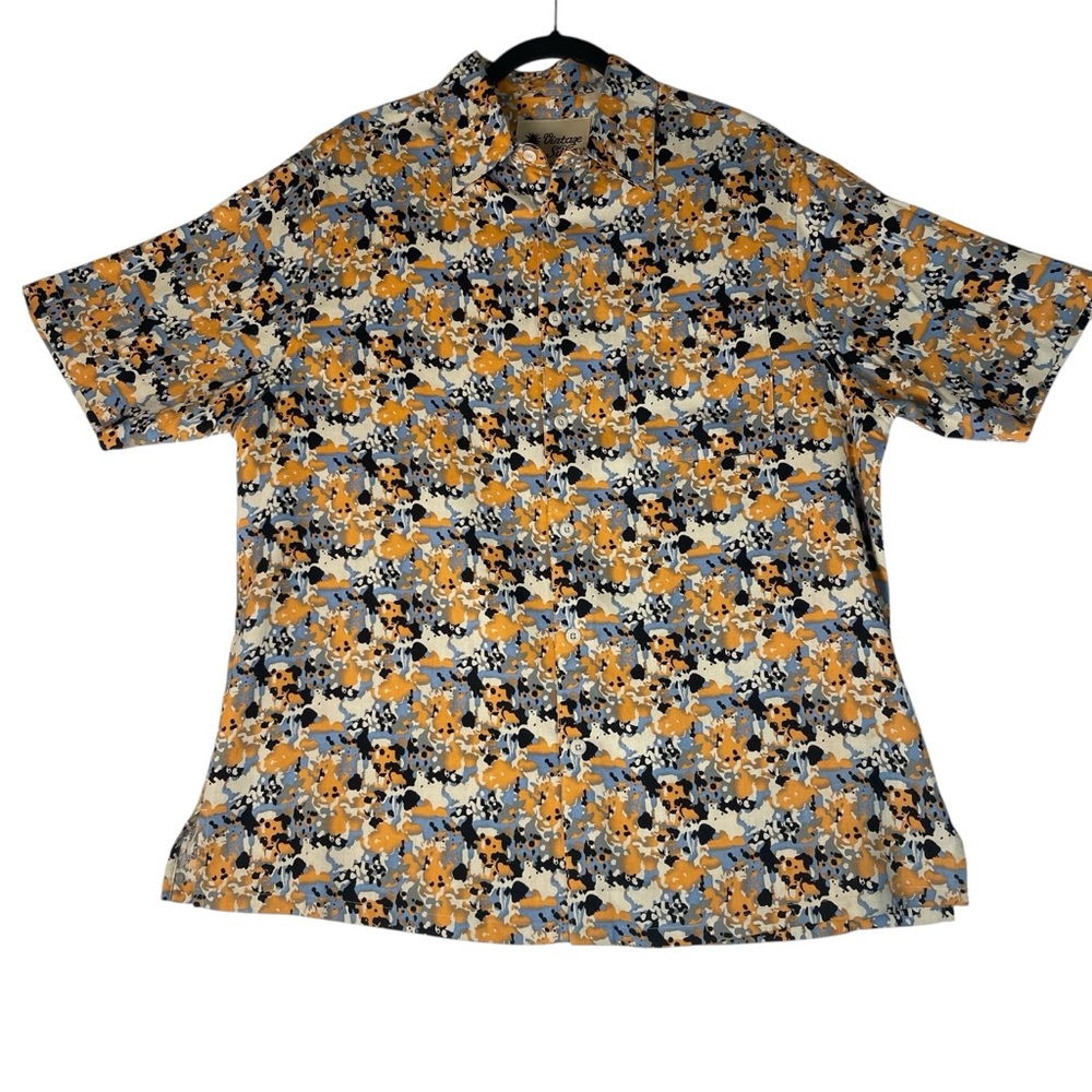 Men’s Vintage Silk Circa‎ 1969 Shirt Size L *Q0344